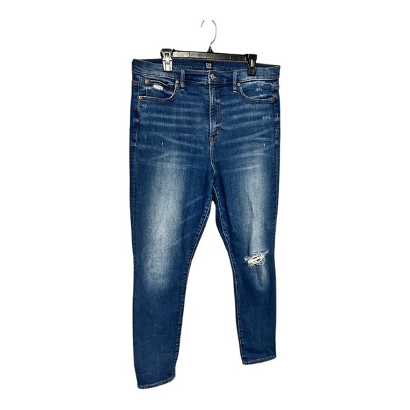 GAP Denim - GAP Distressed Denim True Skinny Jeans 33R
